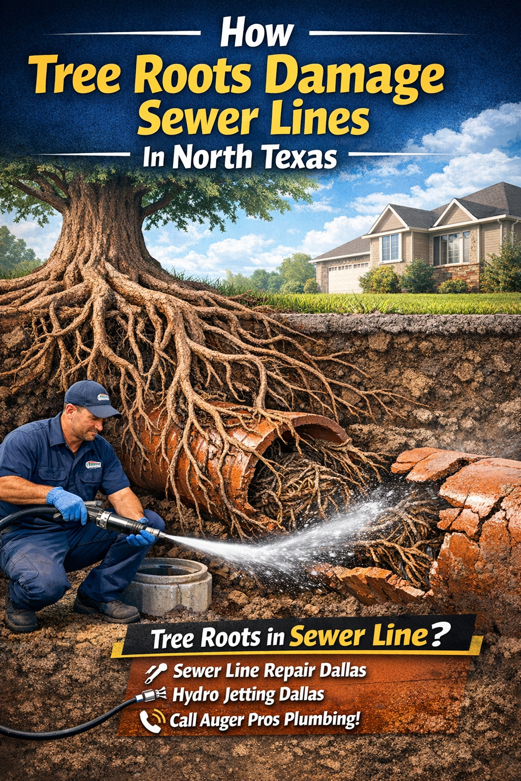 roots in sewer line